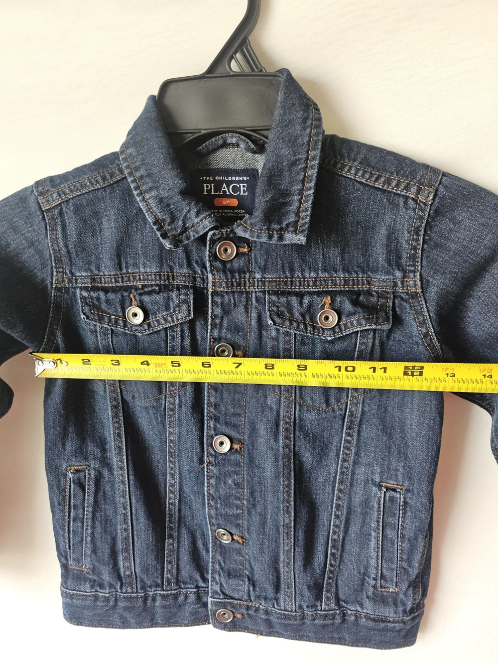 Lot of 2 Denim Jean Jackets 5T Old Navy Light Wash & The Children's Place Dark